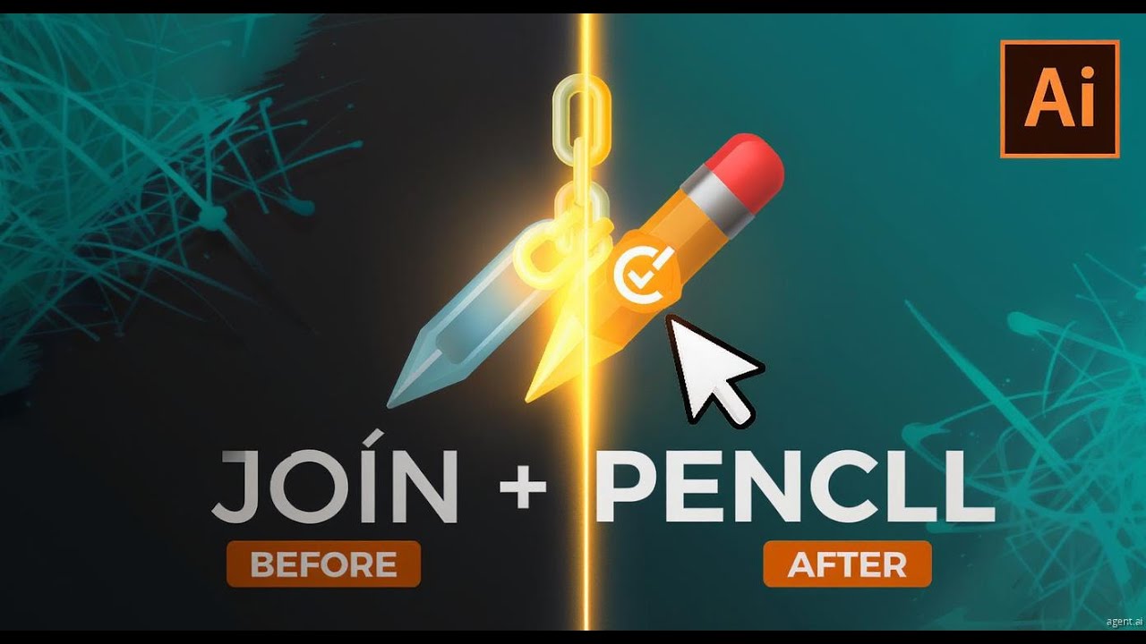How to Use Join and Pencil Tool in Adobe Illustrator CC 2020 | Beginner's Drawing Guide