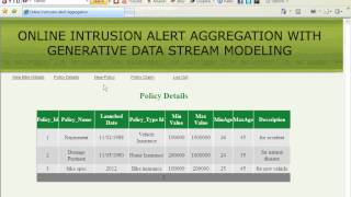 Online Intrusion Alert Aggregation with Generative Data Stream Modeling