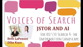 JSTOR and AI