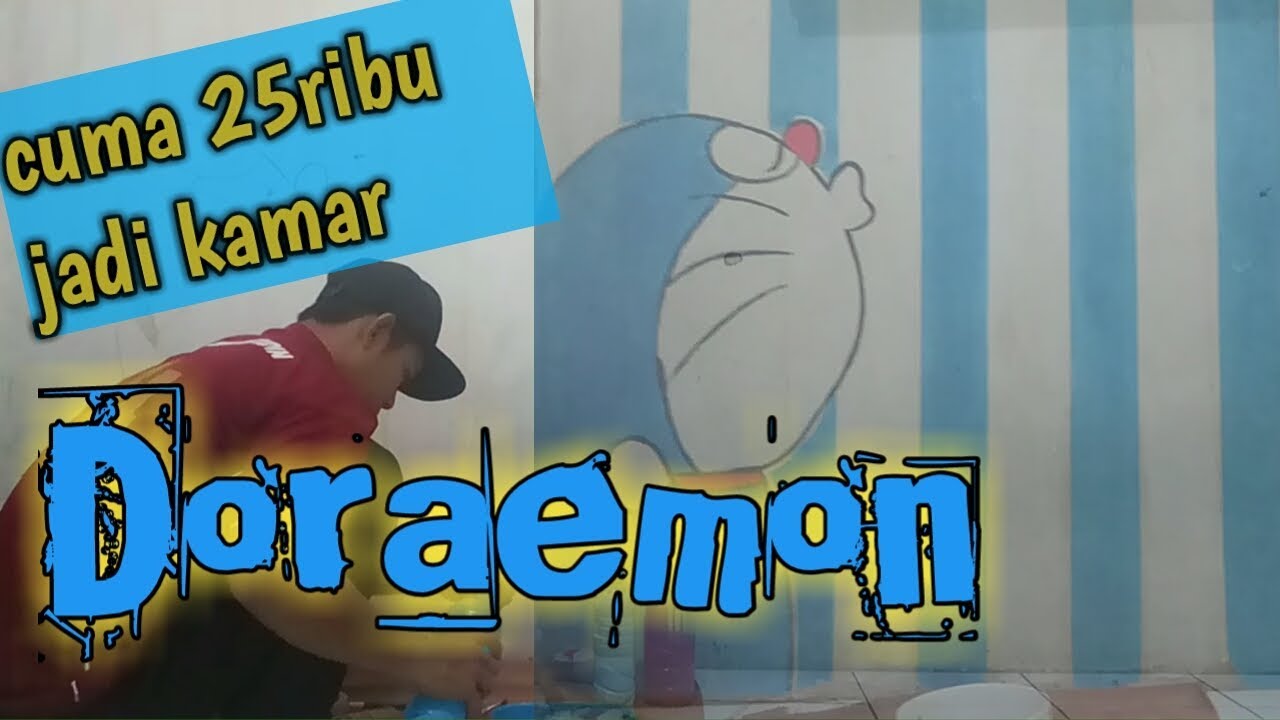 Ngecat kamar motif  doraemon gampang  banget terbaru 2022 