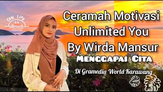 MEET AND GREAT WIRDA DI CERAMAH MOTIVASI MENGGAPAI CITA BY WIRDA MANSUR