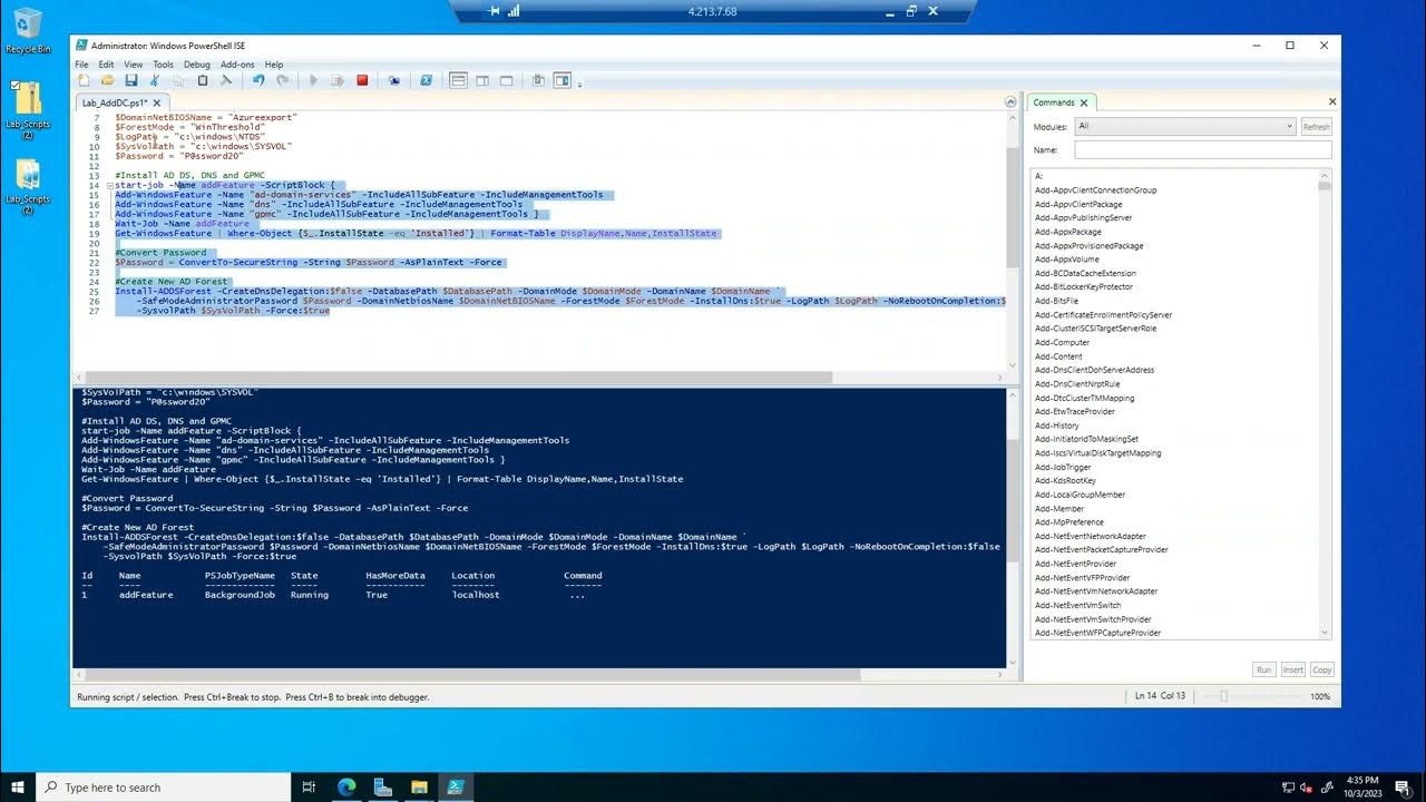 Active directory installation using Powershell - YouTube