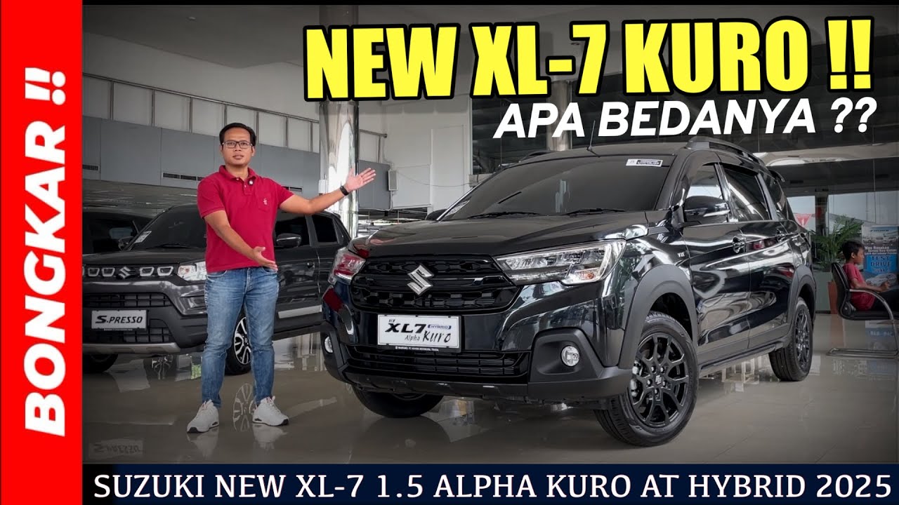 Bongkar !! SUZUKI NEW XL7 1.5 ALPHA KURO AT HYBRID 2025 || REVIEW EXTERIOR & INTERIOR TERBARU