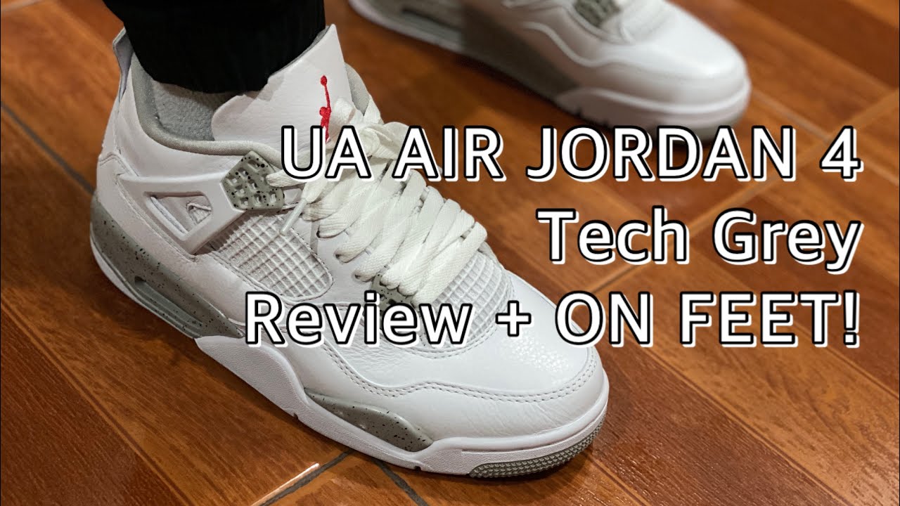Air Jordan 4 TECH WHITE Review & On Foot 