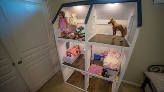 My daughter has been asking me to make this for a while now so here it is. The walls and floor are from 2 sheets of 3/4" cabinet ...