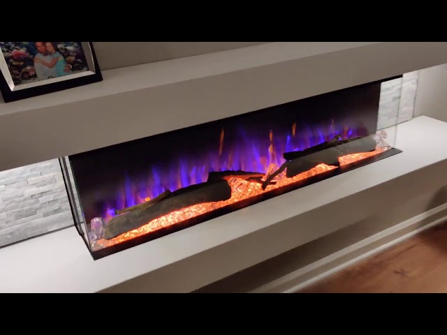 My New Electric Fireplace from the US Fireplace Store - Evolution Fires 72  Vegas White - YouTube