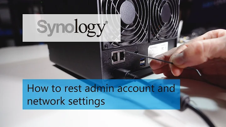 How to reset admin account and network settings on any Synology