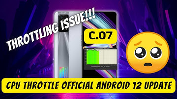 Realme X7 Max Official Android 12 Update Cpu Throttle Test | It Can Do Better than This!