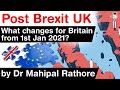 UK European Union Post Brexit Trade Deal, What changes for Britain from 1 January 2021? #UPSC #IAS