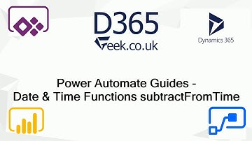Power Automate Expressions How To:  subtractFromTime