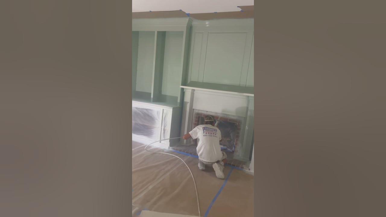 Spraying with Benjamin Moore Raindance color raindance 