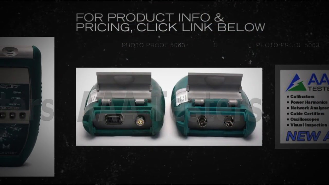 Microtest Fluke SimpliFiber MM Fiber Test Set