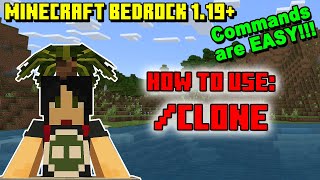 How to use /clone command - Minecraft Bedrock 1.19+