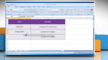 How to use the ATAN Function in Excel :Tutorial