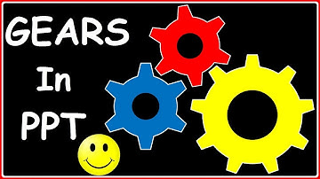 Powerpoint Gear Animation Tutorial ( 2 Ways to Create Spinning Gears Effects- Via Shapes & SmartArt)