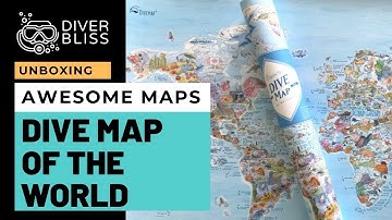 Awesome Maps Dive Map UNBOXING! Map of the Best Dive Sites in The World Sneak Peek