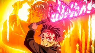 Tanjiro Use Hinokami Kagura To Kill Upper 4 Demon