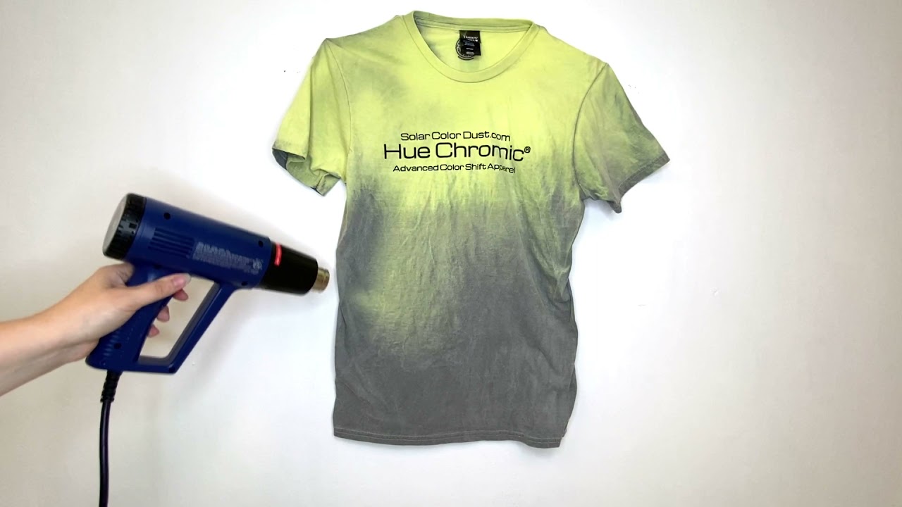 SolarColorDust.com Hue Chromic® Color Change Fabric Dye - Charcoal to Yellow