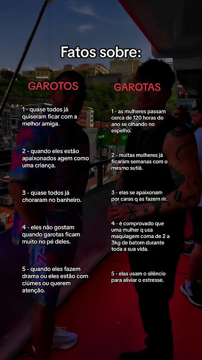 Fatos sobre Garotos e Garotas: #shorts