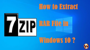 How to Extract RAR File in Windows 10 ? (7-Zip) Sinhala