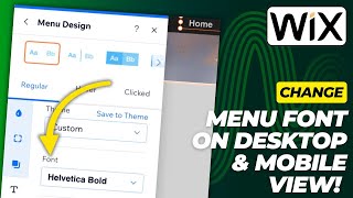 How to Change Font Navigation Menu on WIX | Change Font Menu on Desktop & Mobile Version! - 2026