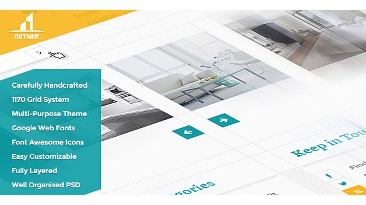 Aether - Simple & Clean Multi-Purpose Theme | Themeforest Website ...