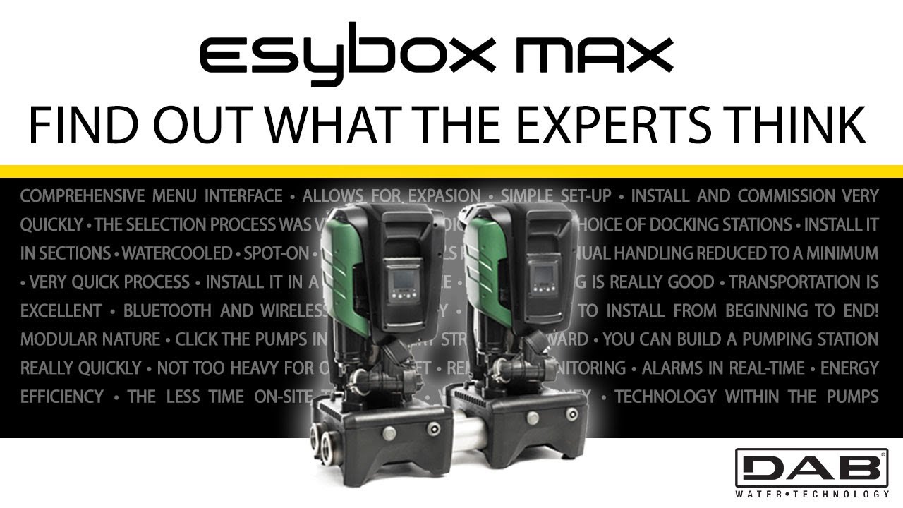 The Esybox Max is here! | But what do the industry experts think about it? | DAB Pumps