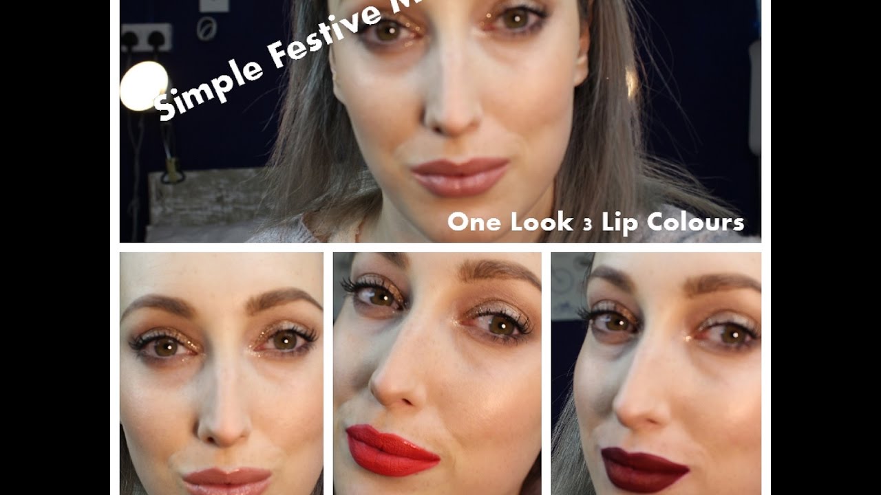 My Go To Simple Festive Makeup look  