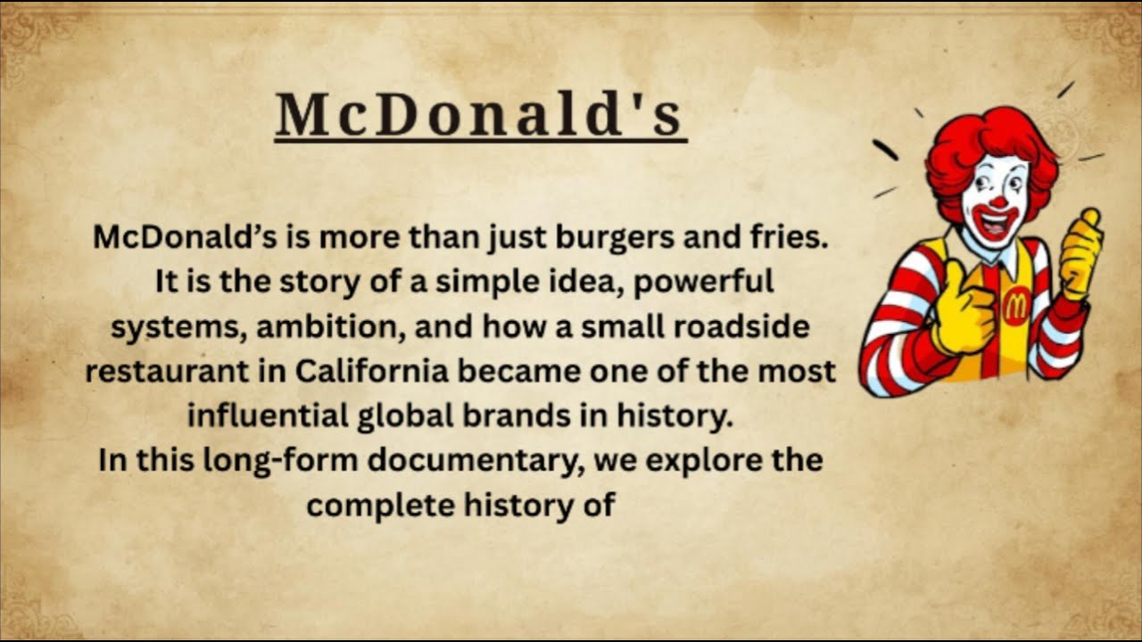McDonald’s || From Burgers to Global Icon  ||  Learn English Through Stories.