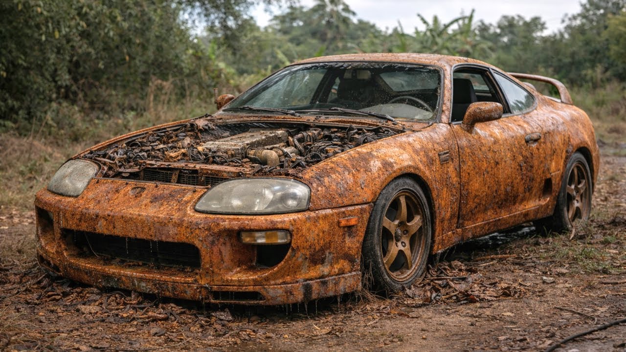 ASMR Car Restoration! Toyota Supra Mk4 | Extreme Flood Damage to Complete Like-New Rebirth