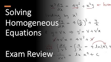 How to Solve Homogeneous Eqn | 5 Problems | First Order - Method 5 | Differential Eqn | Exam Review