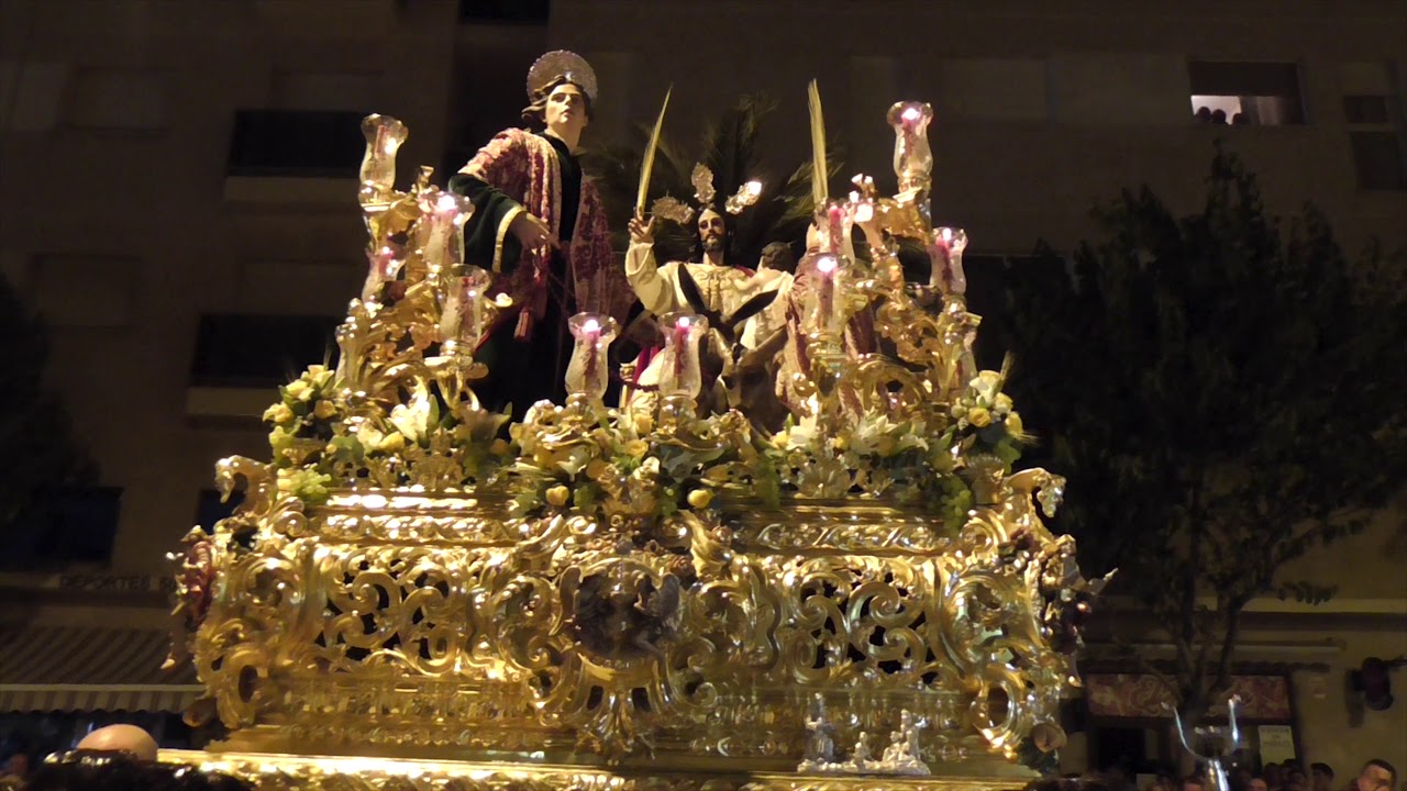 AM Polillas (Cádiz) - Costaleros Gitanos - Salida extraordinaria Borriquita de Cádiz -75 Aniversario