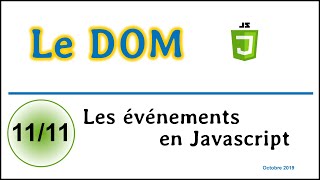 Famous Les événements en JavaScript [CDOM11] Profile
