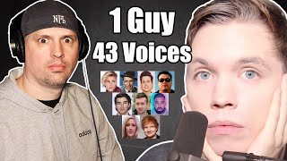 One Man, 43 Voices (With Music) - Roomie || REACTION || 🎤👏😉