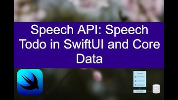 Speech Recognizer Todo App in SwiftUI, CoreData with Sound Visualizer 01/06 : App Demo