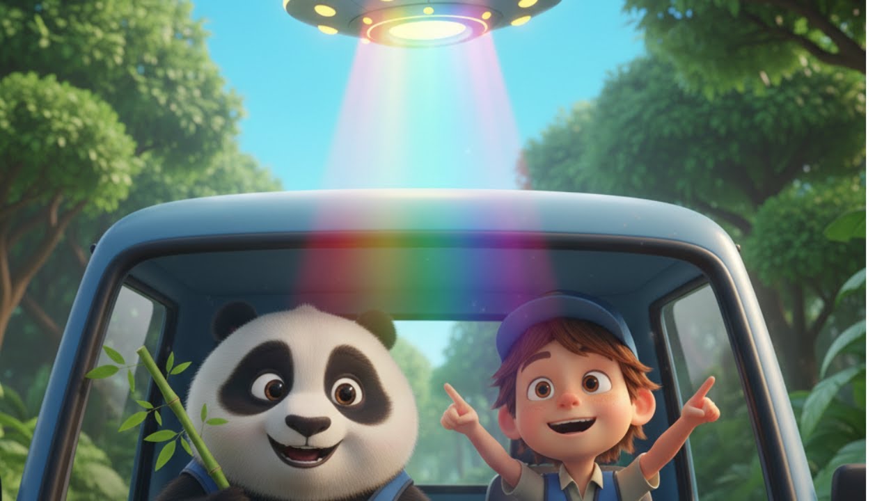 The UFO Search 🚀 | Panda Lost his Friend | Playful Pandas 3D Animated Rhymes for Kids