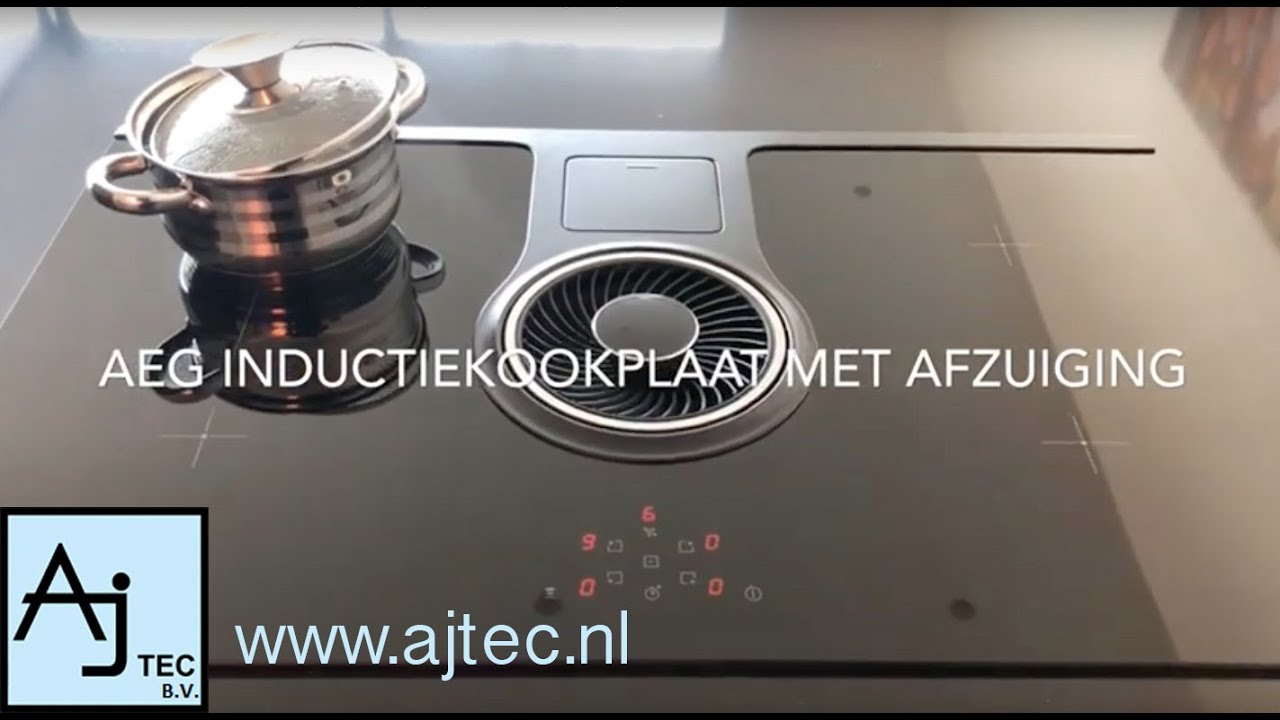 bijlage Plakken Klagen Installatie Ajtec B.V AEG IDE84241IB kookplaat met geïntegreerde afzuiger -  YouTube