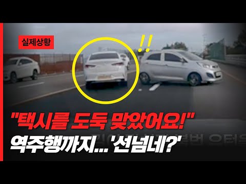 &amp;quot;택시를 도둑 맞았어요!!!&amp;quot; 역주행까지..&amp;#39;선넘네??&amp;#39;