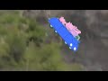 Peppa Pig Drives Off A Cliff