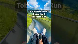 Must do thing in Switzerland! Toboggan Run 🇨🇭 #shorts #viralshorts #travel #switzerland #trending