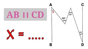 AB parallel CD find x । AB parallel CD find the value of x । AB ।। CD then find x । TMS । In Hindi