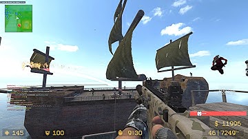 CSS: Zombie Escape Mod - ze_Pirates_Port_Royal_v5_4s2 (Level 4) on Unloze