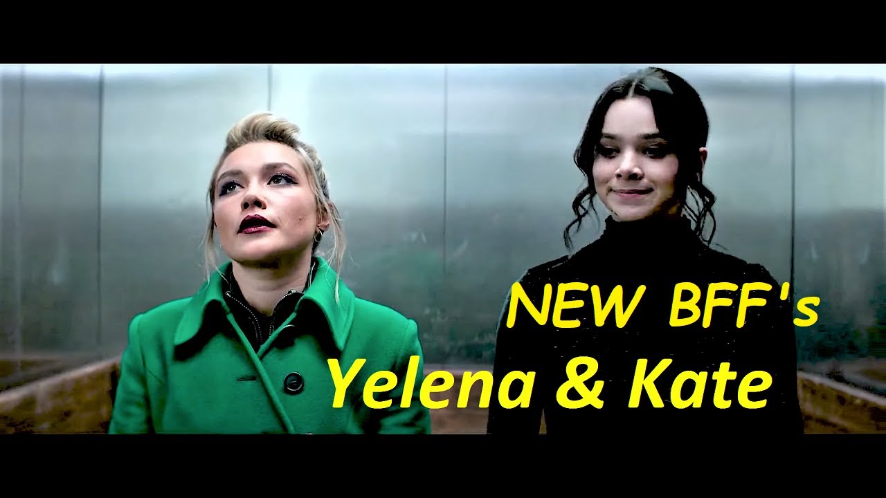 FLORENCE PUGH and Hailee Steinfeld in Hawkeye Scene 