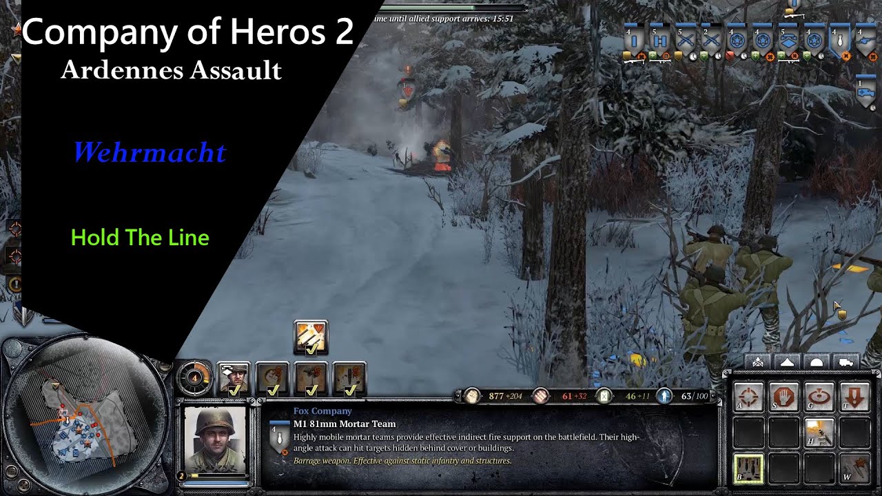 #COH2 #Relic COH2 Ardenns Assault Elsen Born Ridge Hold The Line | Fox ...