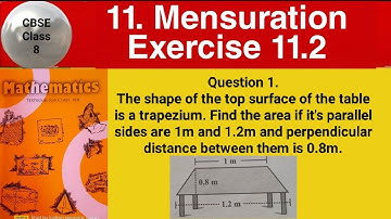 The shape of the top surface of the table is a trapezium. Find the area if it