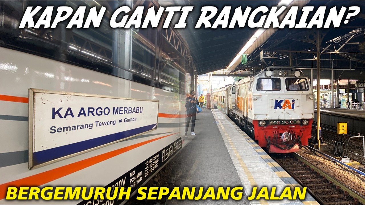 BERHARAP GANTI RANGKAIAN BARU | Trip Naik KA Argo Merbabu Cirebon - Semarang Kelas Eksekutif