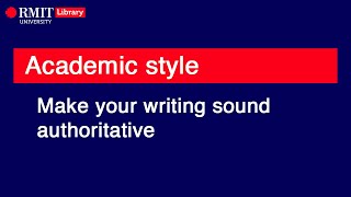What is academic style?