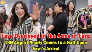 Faye Overjoyed In The Arms Of Fans  Tsn Airport Nearly Comes To A Halt Upon Fayes Arrival