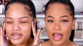 talk through soft glam drugstore makeup tutorial | arnellarmon