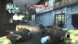 Black ops- Amazing random double kill with tomahawk to defend B flag